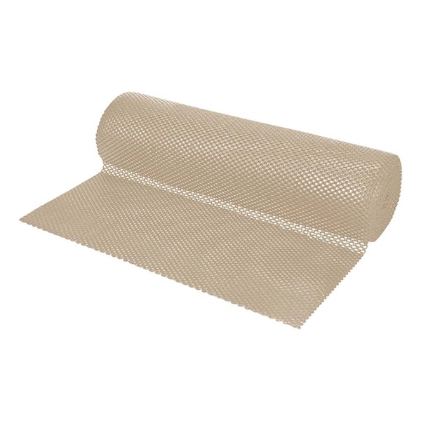 Big Horn Non-Adhesive, Anti-Slip Mat Drawer / Shelf Liner 16 in Wide x 7 Feet Beige Color 19412 - main